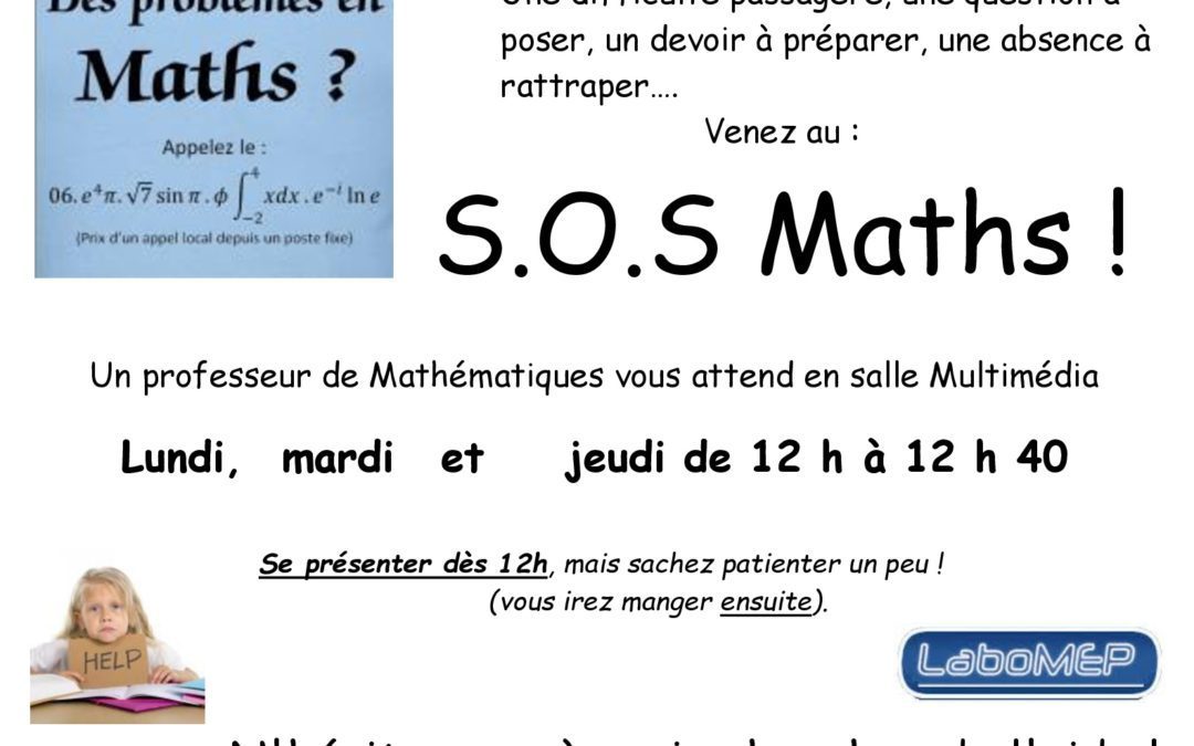 S.O.S MATHS !