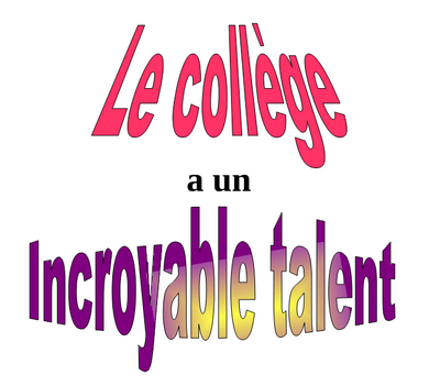 Le collège Jules Ferry a un incroyable talent